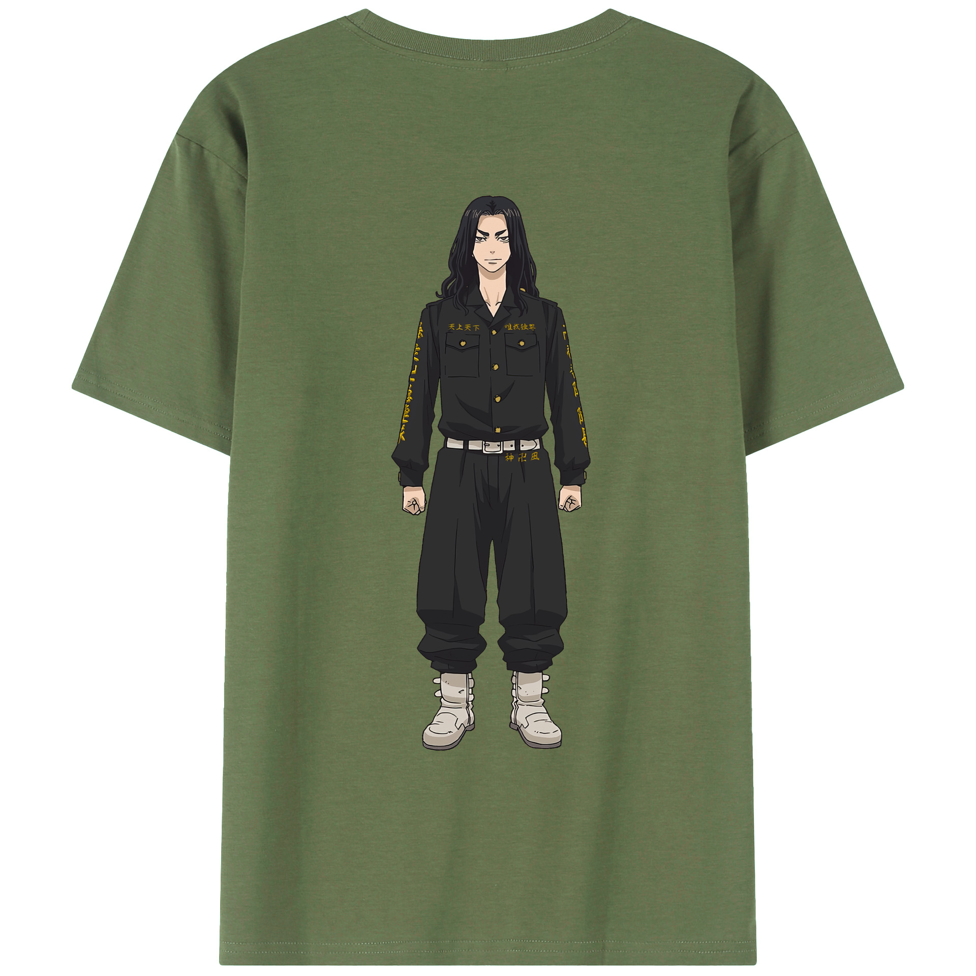 （画像用） 東京リベンジャーズ Tokyo Revengers 綿100％ メンズ半袖Tシャツ（バックプリント） 通気性